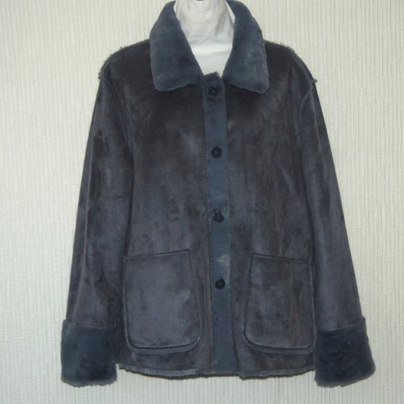 VTG Brandon Thomas Women's Suede Leather Jacket, Size 2XL